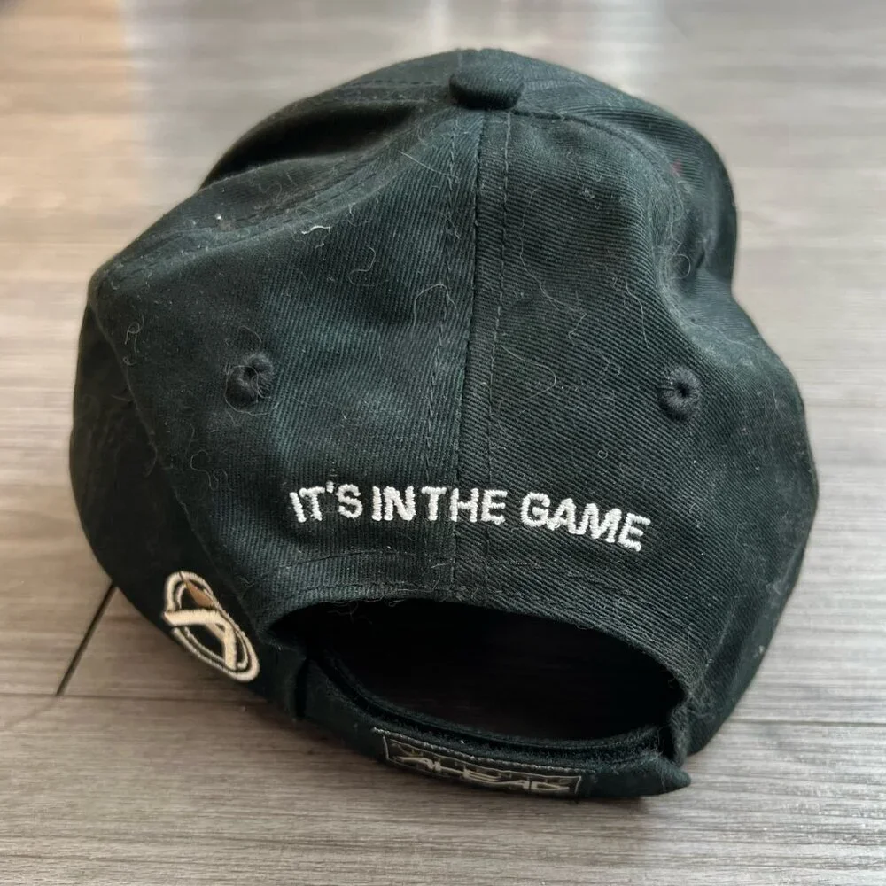 Vintage 00s EA Sports Black Embroidered Baseball Hat Ahead Headgear